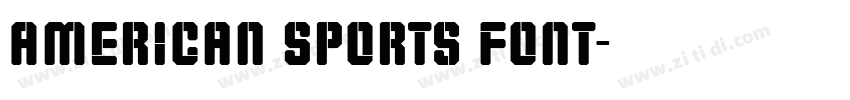 American Sports Font字体转换